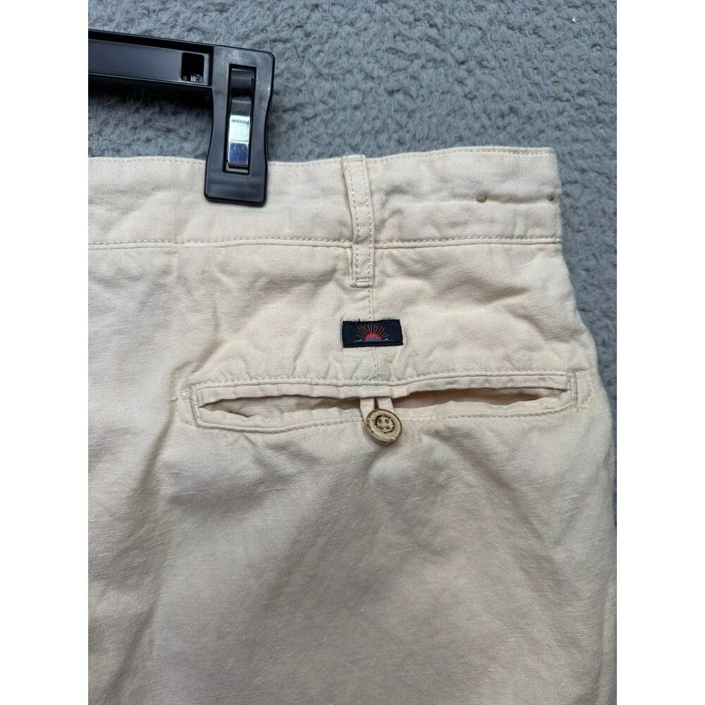 Faherty Linen Shorts khaki size 36